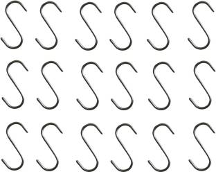Q1 Beads 18 Pack 2" inch Stainless Steel S Hooks Heavy Duty Hook for Kitchen Cutlery Hanging, Bathroom ,Shop,Showroom ,Storage Room ,Office ,Pans ,Closet, Pan, Pot Hanging Door Hanger