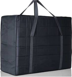Peafowl Blanket Cover Saree Bag/Household Storage Bag Double Bed Blanket Bag Cover/Saree Bag/Household Storage Bag (Black) blanketcoverblack001