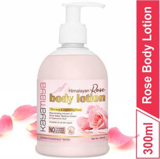 Kayamaya Himalayan Rose Body Lotion -Toning & Hydrating - with Rose Water, Beetroot Extract