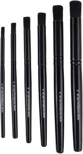 art asia 6pc Black stencil Brush Set