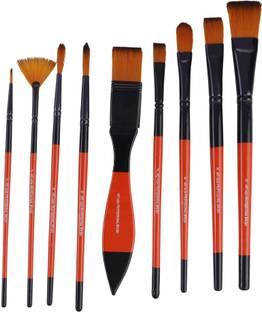 art asia 9 pc Mix Synthetic Paintbrush Set