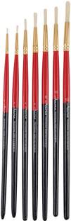 KABEER ART Arora Round Hog Hair Brush Set Of 7 Pcs