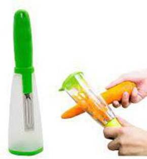 Gulshan Traders Multifunctional Vegetable Fruit Peeler for Kitchen with Peel Container - Easy Peel for Fruits & Vegetables Straight Peeler