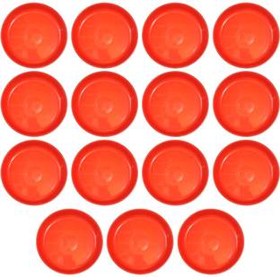 AGAMI Pack of 15 Pcs - 8 inch Premium Quality Saucer - Bottom Base Plate pot tray for Plant Pots Plant Container Set