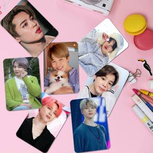 Niki Enterprises 10.5 cm BTS Member Jimin Bias Pack ( Set of 14 ) + 2 Freebies Reusable Sticker