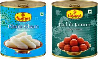 Haldiram's Chamcham and Gulab Jamun (Combo Pack) Tin
