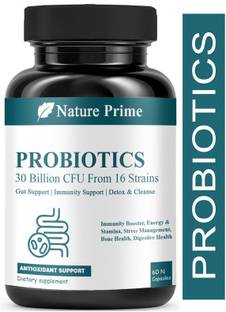 Nature Prime Probiotics & Prebiotics Supplement-Better Digestion-Gas Relief Capsules