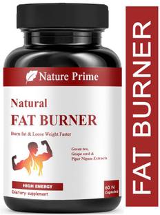 Nature Prime Fat Burner with L- Carnitine, Garcinia, Green Tea & Green Coffee Bean Extracts