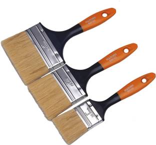 Harden 3Pcs Soft Bristles Wall Paint Brush Set (Set of 2", 3" and 4") 620109 Synthetic Wall Paint Brush