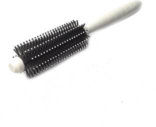 SANDIP Professional Round Hair Brush with Soft Nylon Bristles for Women and Men (random color)