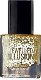 AVON True Color Jewelled Illusion Nail Enamel Statement Gold