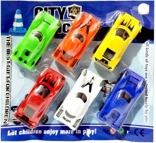 ANANYA SHOP Six Super Car Set Die Cast Set a Perfect car Set Toy for Kids Gift Type Toy Girl's & Boys Push Back City Police Six Super Car Set Die Cast Set a Perfect car Set Toy for Kids Gift Type Toy Girl's & Boys Pack of 6