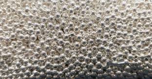 The Unique ® 4mm Silver Moti Beads For Jewellery, Decoration, Craft, DIY Kit, Toran Making, Latkan Making Pack Of 2100pcs