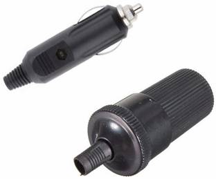 uptodatetools Socket 1 Pair Car Cigarette Lighter Socket (12V~48V) Male Female Car Cigarette Lighter