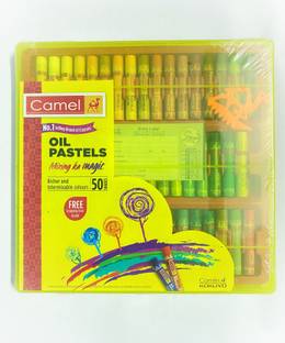 Camlin Camel oil pastels 50 Shades Plastic Cover