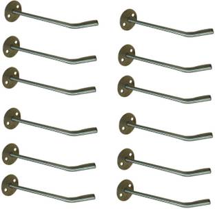 Q1 Beads 12 Pcs 8 inch Stainless Steel Display Hook Hanger Showroom/Mobile Shop/Wall Mount/Clothing Door Hanger