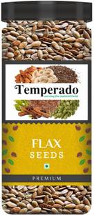Temperado Premium Raw Flax Seeds| Alsi Seeds | Super Seeds For Weight Loss| Jar Pack| 500gm Brown Flax Seeds