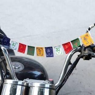 PARTY MIDLINKERZ Tibetian Buddhist Prayer Flags for Bike Rectangle Outdoor Flag