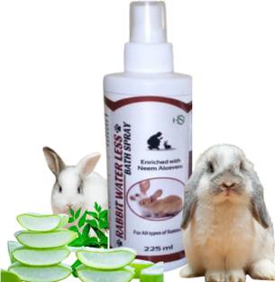 Herbal Sinovet India Rabbit Waterless Bath Spray Anti-dandruff, Anti-fungal, Anti-parasitic, Allergy Relief, Anti-itching Enriched With Neem & Aloevera Rabbit Shampoo