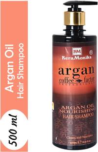 Keramoniks Argan Oil Hair Shampoo-Soft Cleanse Shampoo Contains Argan Oil, Vitamin B5, Repairs Damage & Smoothens, Non Sulphate & Silicone - 500 ml