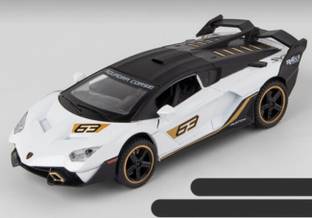 Dherik Tradworld 1:32 Alloy Metal Sports Car Openable Doors Vehicle Models Toys for Kids - Lamborghini sc18 alston