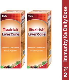 Cipla Maxirich LiverCare Syrup | Enhances Health of Liver | Boosts appetite | Ayurvedic Tonic
