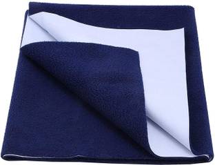 Adnate Waterproof & Washable Instadry Extra Absorbent Baby Dry Sheet & Bed Protector / Crib Sheet - Size Medium 39x28 Inches/ 100X70 Cms (Navy blue) Bed Protecting Mat Crib
