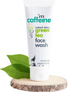 mCaffeine De Tan Green Tea Vitamin C Face wash for Men & Women, Reduce Acne, Glowing Skin Face Wash