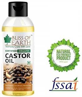 Bliss of Earth 100ML USDA organic castor oil for hair growth for women Hair Oil