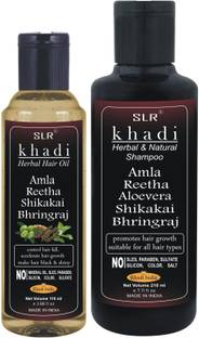 SLR Amla Reetha Shikakai Bhringraj Hair Oil + Hair Growth Shampoo Ayurvedic Hair Oil