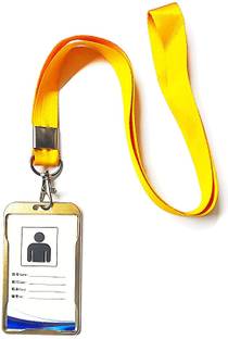I CARDE Stainless Steel ID Badge Holder, Lanyard