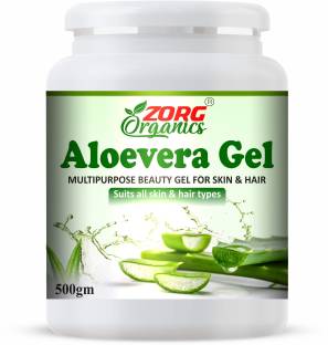 Zorg Organics 100% Pure Aloe Vera Gel for Beautiful Skin & Hair