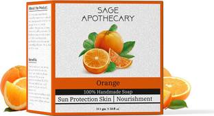 Sage Apothecary Handmade & Natural Bath Soap (Orange Handmade Soap)