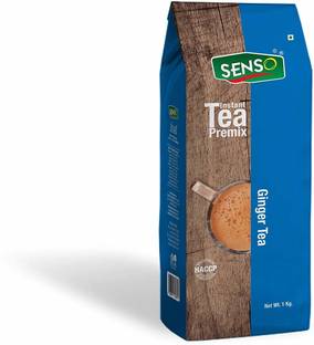 Senso Ginger Natural Care Tea 1 kg Pack - Incredibly Authentic | Strong Chai | Premium Powder | Ginger Chai |Desi Chai | Readymade Tea | Adhrak Chai | Tea Ginger Mix (Pack of 1)- Natural Ayurvedic Herbs Ginger Instant Tea Tetrapack