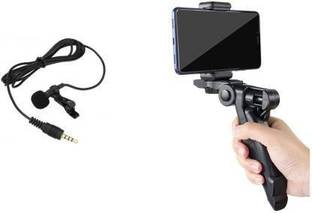 Designbase Mini Photography Tripod with Microphone for Vlogging Youtube Voice & Video Tripod Kit
