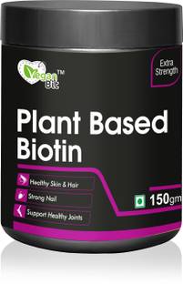 Vegan Bit Plant-Based Biotin| For Hair Growth, Healthy Skin & Nails |Sesbania extract-150gm