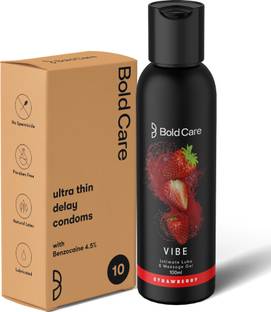 Bold Care Ultra thin Delay Condoms + Vibe