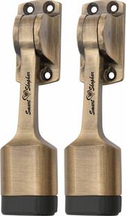 Smart Shophar SHA30ST-VANI-AN05-P2 Aluminium Alloys Vanilla Door Stopper 5 inches Pack of 2 Door Mounted Door Stopper