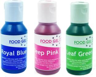Chefzaa Combo of Edible Concentrated Gel Colours for Cake Decorating | Shades | Food Colouring for Icing, Cakes Decor, Baking, Fondant | Foods Dye Colour Blue, Pink, Green
