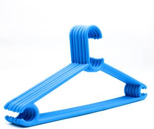 Jaycee Multipurpose Plastic Indian Hanger/Closet Hanger/Space Saver Storage Hanger Plastic Shirt Pack of 6 Hangers For  Shirt