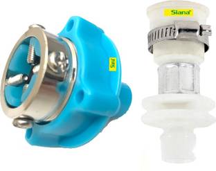Siana Faucet Water Connector Inlet Pipe Combo Pack Of 2 Washing Machine Tap Adapter