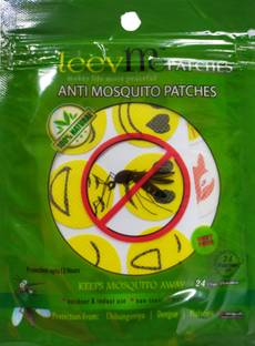 LeevMe Natural Mosquito Repellent Patches ( 24 Patches ) Citronella, Lemon Grass, Geraniol - DEET Free - Insect Repellent