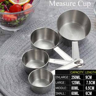 KARFE 60ML (1/4Cup), 80ML (1/3Cup), 125ML (1/2Cup) and 250ML (1Cup). Kitchen Tool Set