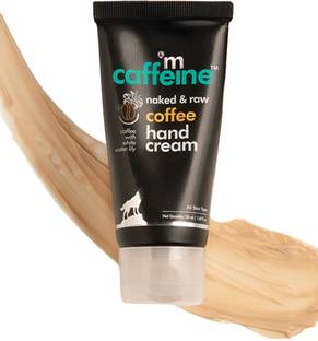 mCaffeine Naked & Raw Coffee Hand Cream | Mattifying | Almond Oil, Shea Butter | All Skin | Paraben & Silicone Free