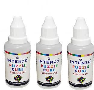 intenzo Silicone Lubrication Oil for Puzzle Cube (combo of 2) Toy Accessory (Puzzle cube White) Manual Pump
