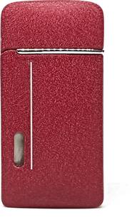Crokroz Premium Metal maroonCigarette Refillable Lighter - Pocket Lighter - Cigarette Lighter Pocket Lighter for Smoking Pocket Lighter