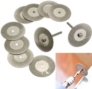 uptodatetools Diamond Cutting Wheel Cut Off Discs Coated Rotary Tools W/ Mandrel 25mm for Dremel Rotary Bit Set