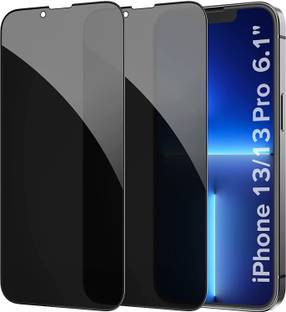 ZARALAKIN Screen Guard for [2Pack] for iPhone 13 / iPhone 13 Pro Privacy Screen Protector, 6.1 inch Anti Spy Black Tempered Glass Film 4D Full Protective Private Film, Edge to Edge, 9H Shockproof, Case Friendly