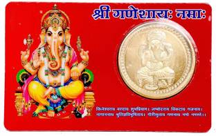 RUDRA DIVINE ATM Card for Wealth and Money/Gold Plated Yantra Coin Inside/Shri Ganesha/Religious Card to Keep in Wallet for Wealth/Lucky God ATM Cards/Size Same as Bank ATM Card (View amazon detail page) Bronze, Plastic Yantra