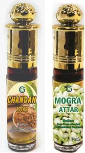 gargi creation Combo of chandan and mogra attar floral attar pack of 12 ml. Floral Attar